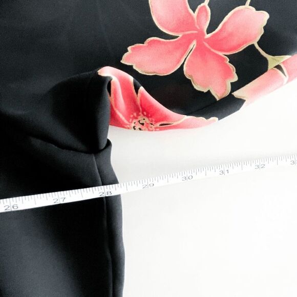 Tanjay Women Blouse Button Down Long Sleeve Padded Floral 24W - Picture 7 of 8